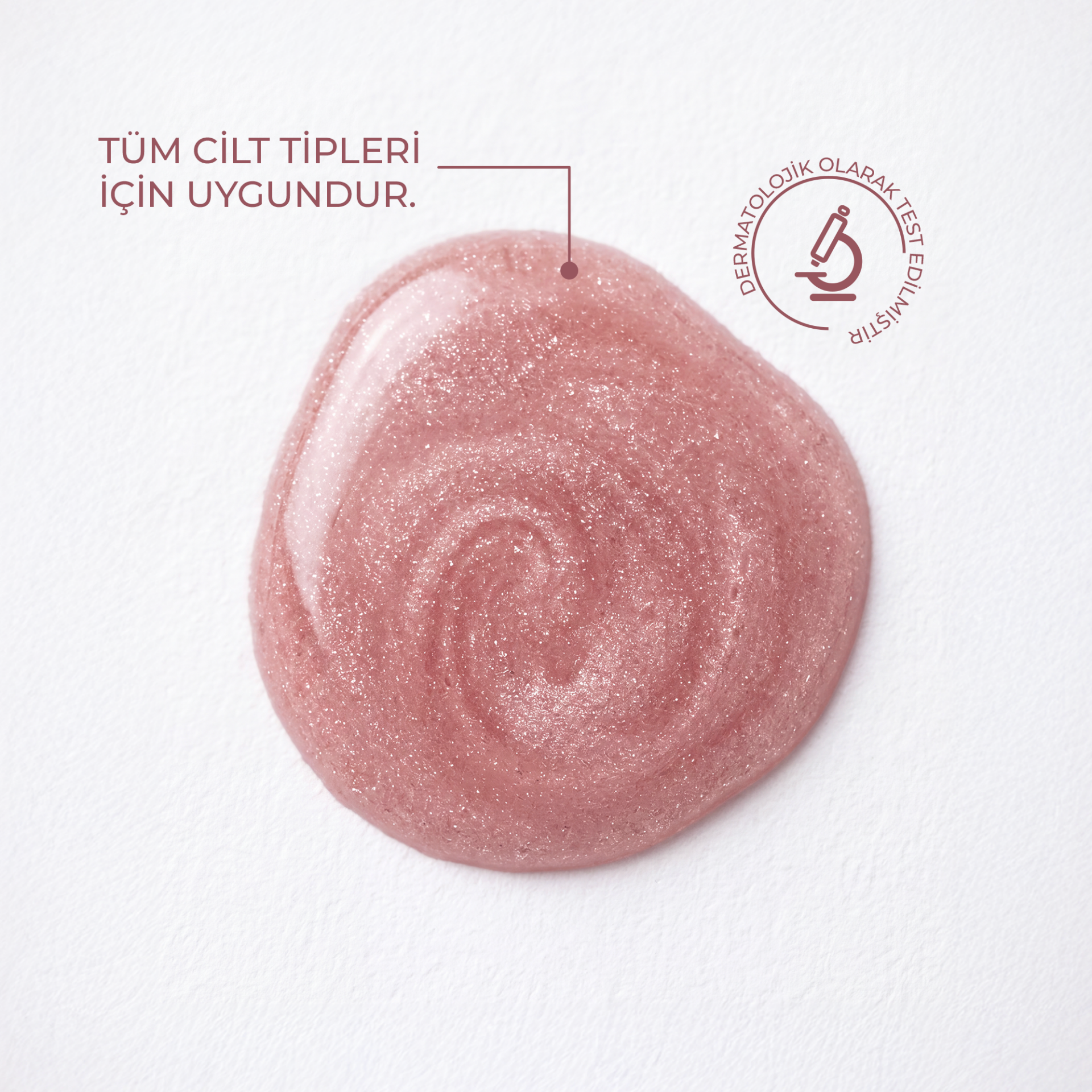 Pembe Işıltılı Güllü Vücut İksiri